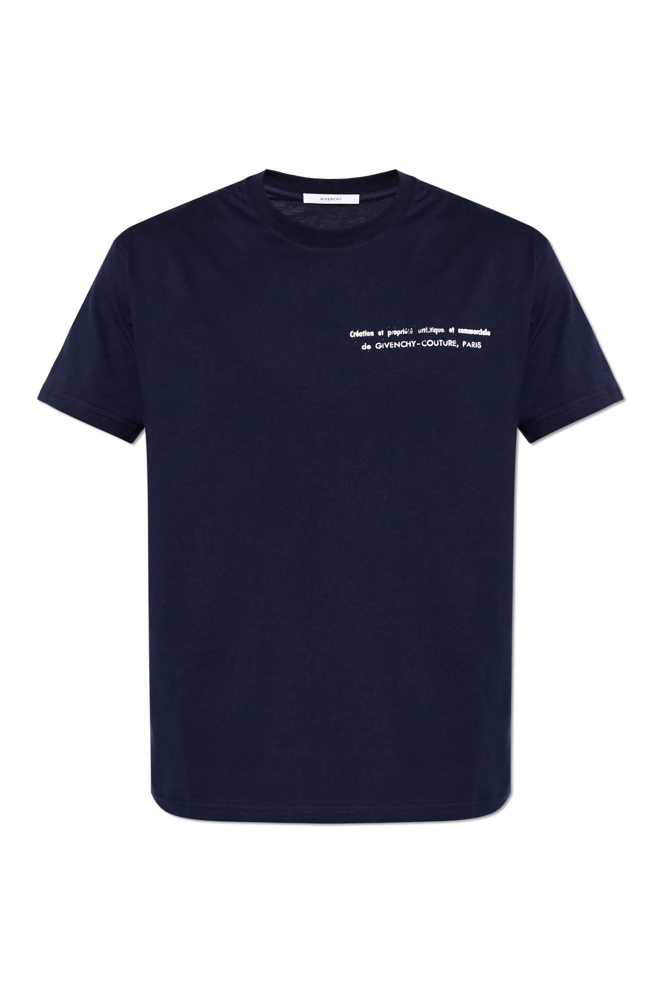 Navy blue T-shirt with print Givenchy - Vitkac AS